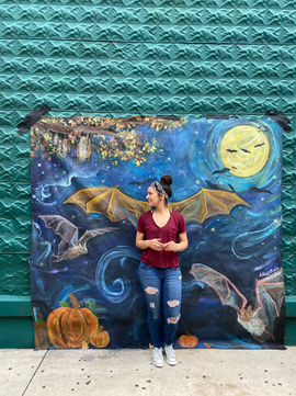 Details, Fall Festival Photo Backdrop, CityArts Orlando, 2022
