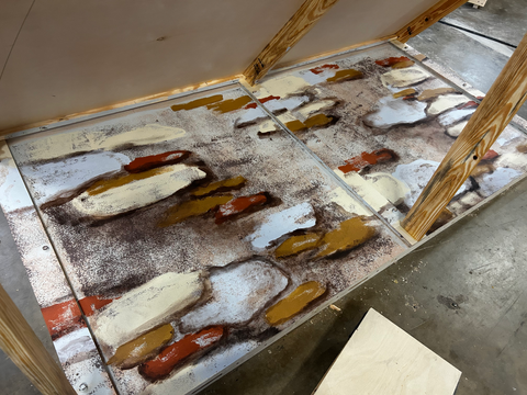 Aged Faux Stonework for Opera Orlando's 'Beatrice X Benedict' at the Dr Phillips Center