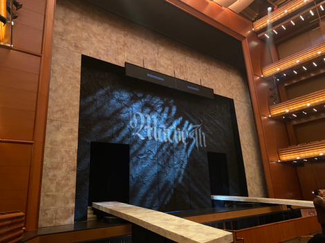 On Stage Scenic Artwork for Opera Orlando's 'Macbeth' at the Dr Phillips Center