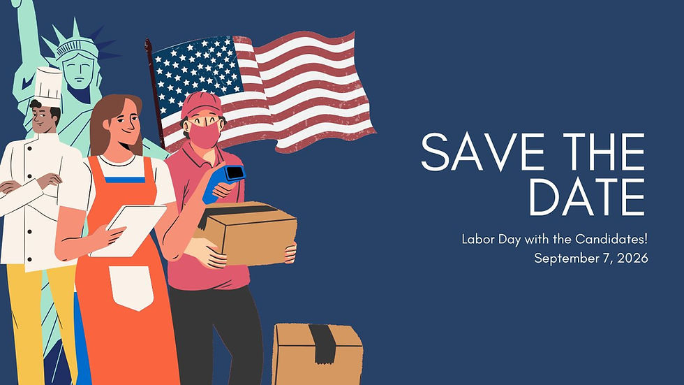 Save the Date: Labor Day with the Candidates!