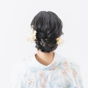 Classic loose updo