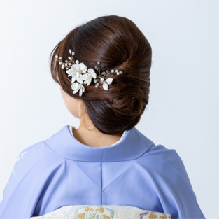 和髪ヘアセット　パーティーヘア