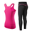 Thumbnail: 2023 Sports Running Cropped Top +Leggings Set Women Fitness Suit Yoga Sets Gym T