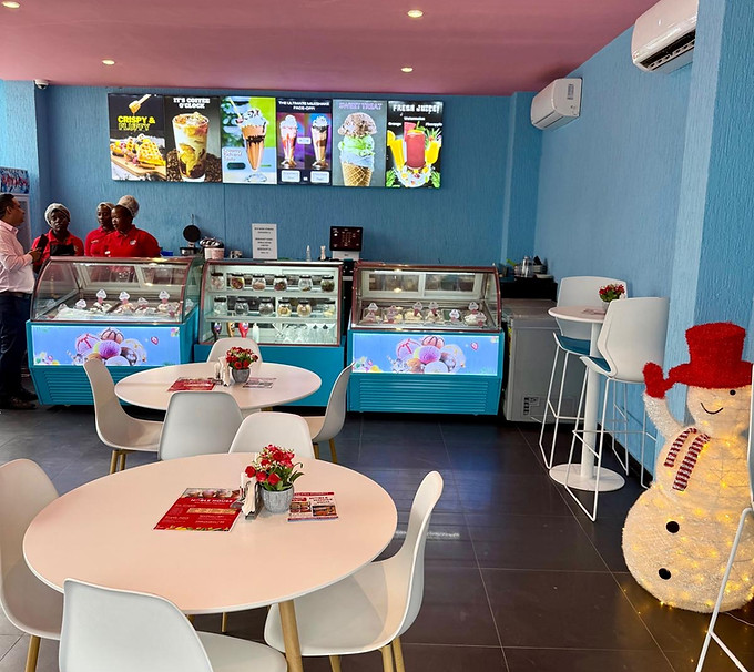 Weija Ice Cream Parlor Snowman.JPG