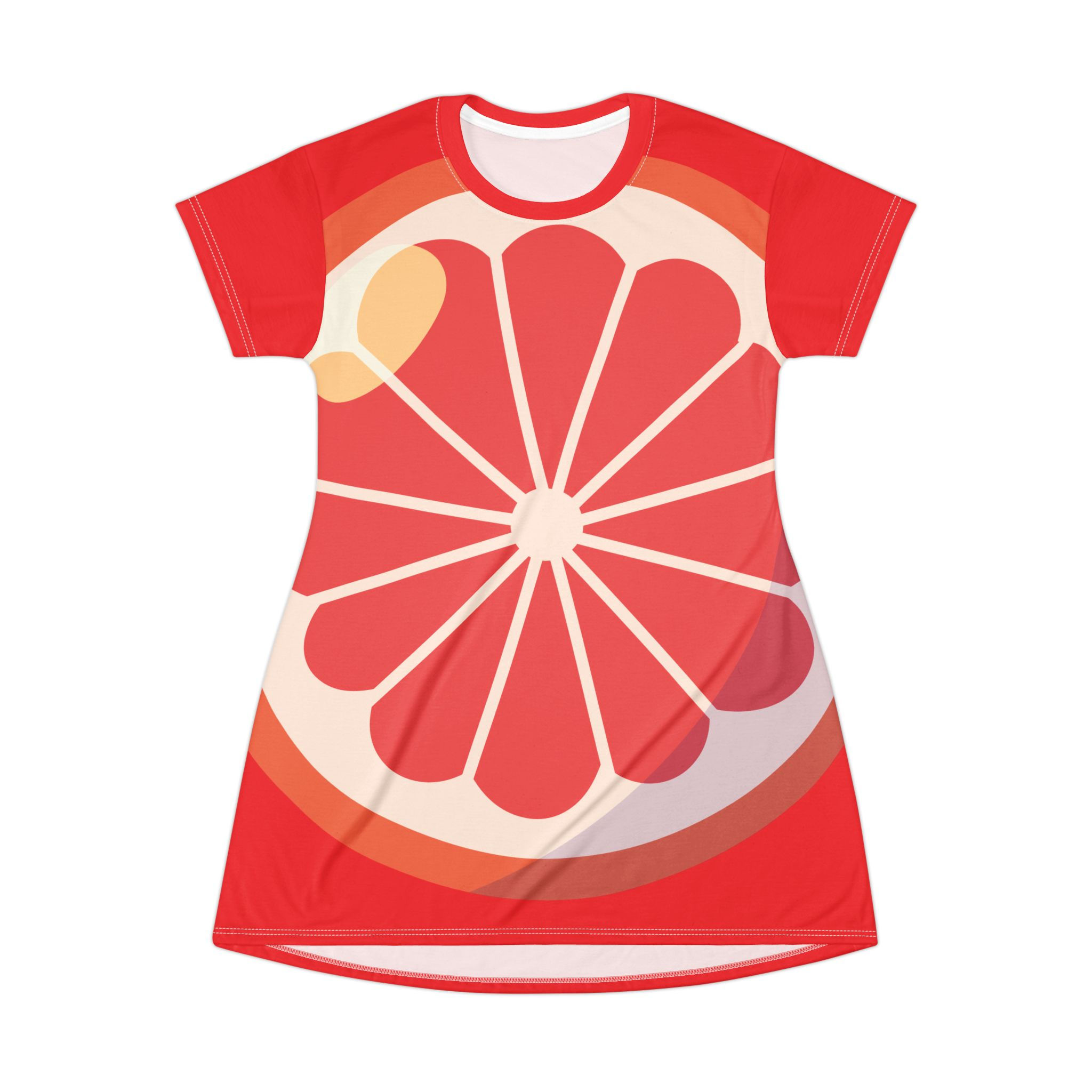 Citrus Slice T-Shirt Dress | Vibrant Summer Fashion for Fruit Lovers