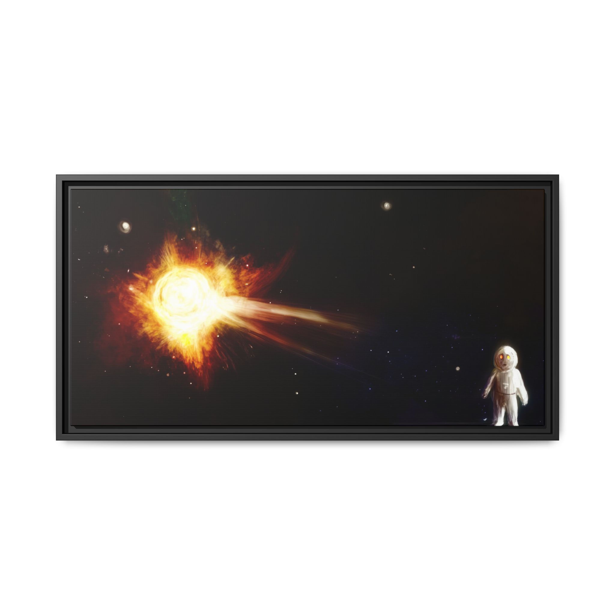 Cosmic Framed Canvas Art, Wall Decor, Space Themed Artwork
