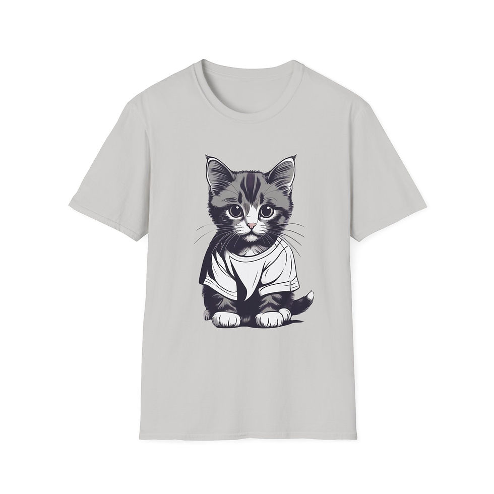 Thumbnail: T shirt KITTEN Cute original Logo T cat shirt