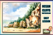  Ocean Cliffs Watercolor Easy Lesson_edi