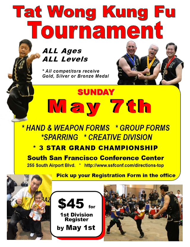 Sunday, May 7
$45 for 1st Division
Register by May 1
