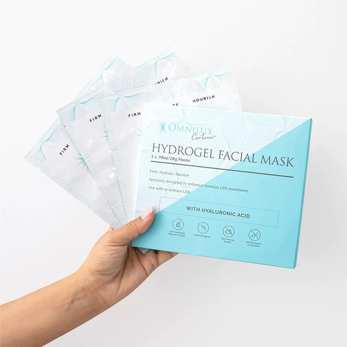 Thumbnail: Omnilux Contour™ Face Hydrogel Face Mask Pk 3