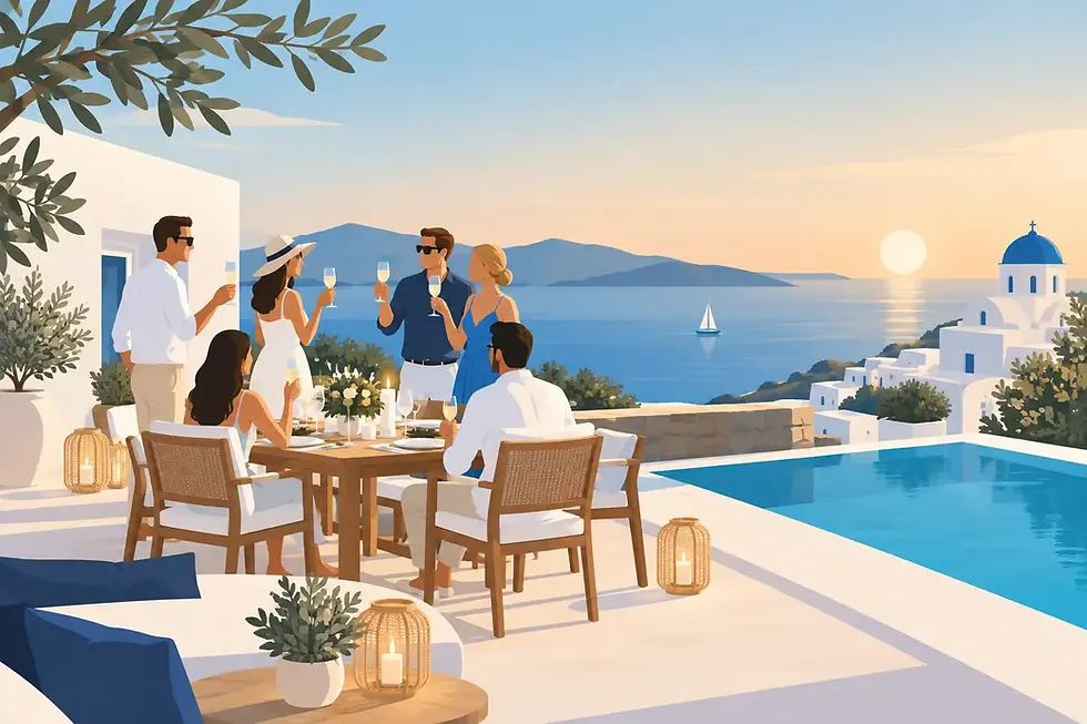 7 Villa Celebration Examples for a Paros Stay