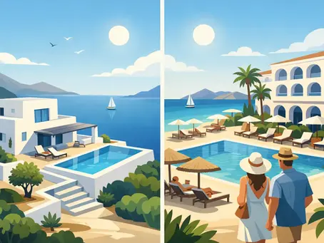 Private Home Versus Resort Greece: Which Fits?