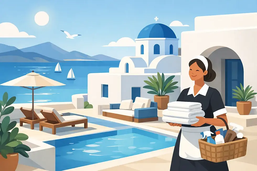 Greek Island Villa With Housekeeping in Paros