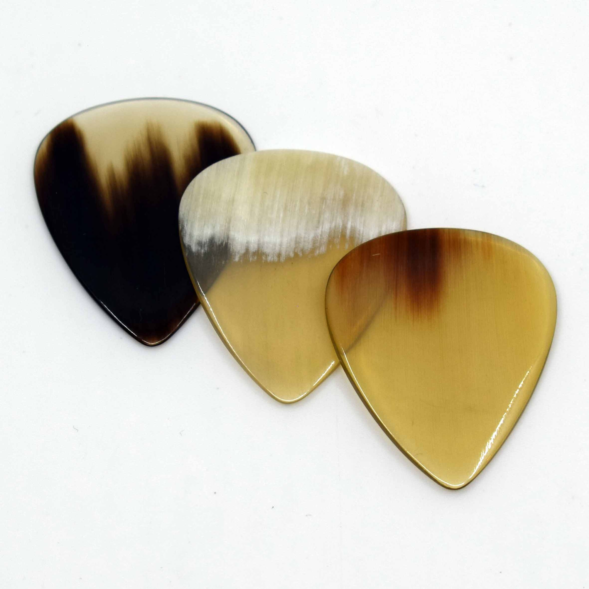 Set of 3 Standard picks - Cow Horn