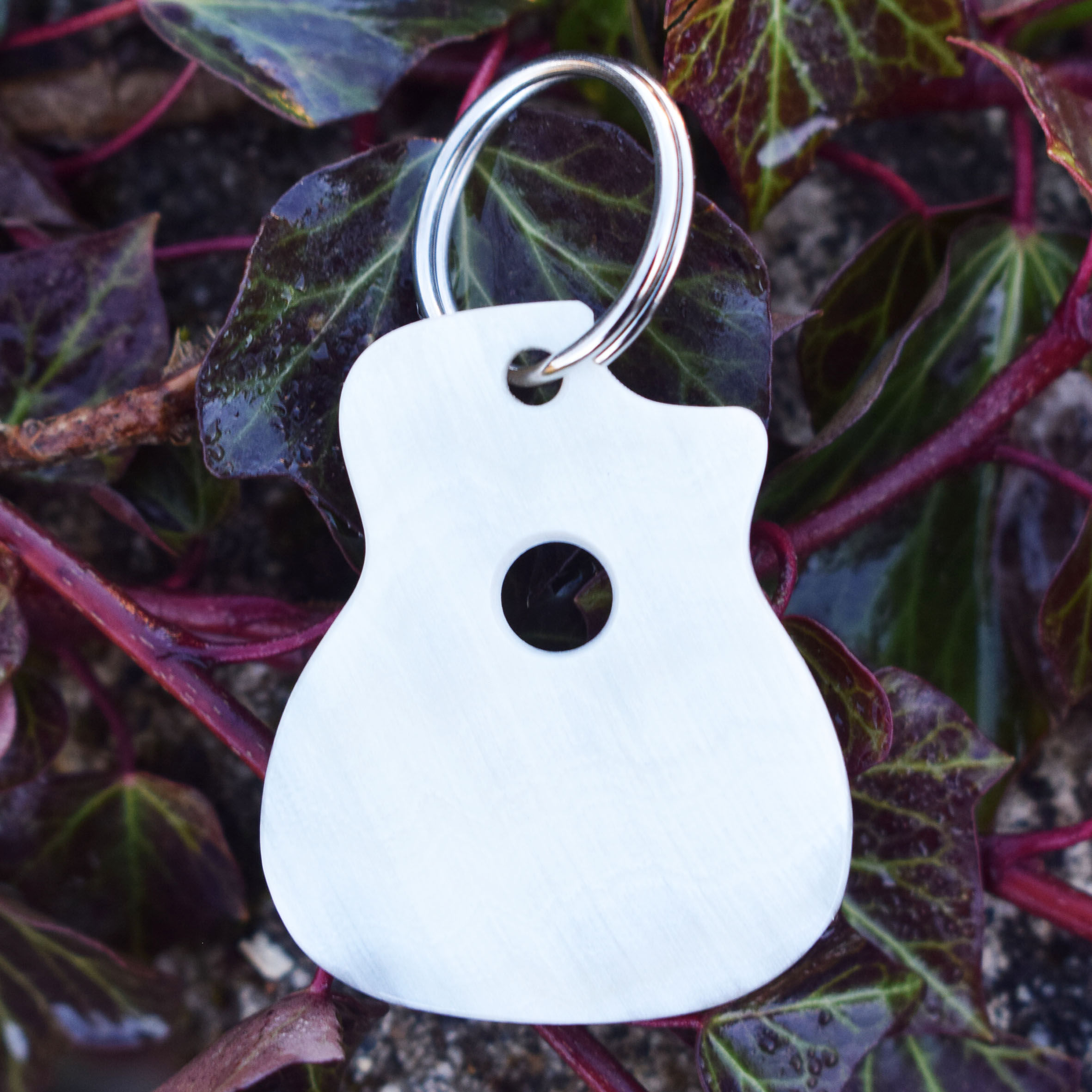 "Jazz Manouche" keyring in cow horn