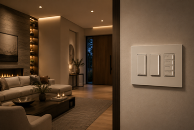 Sleek, refined keypads with buttons labelled for your specific project.