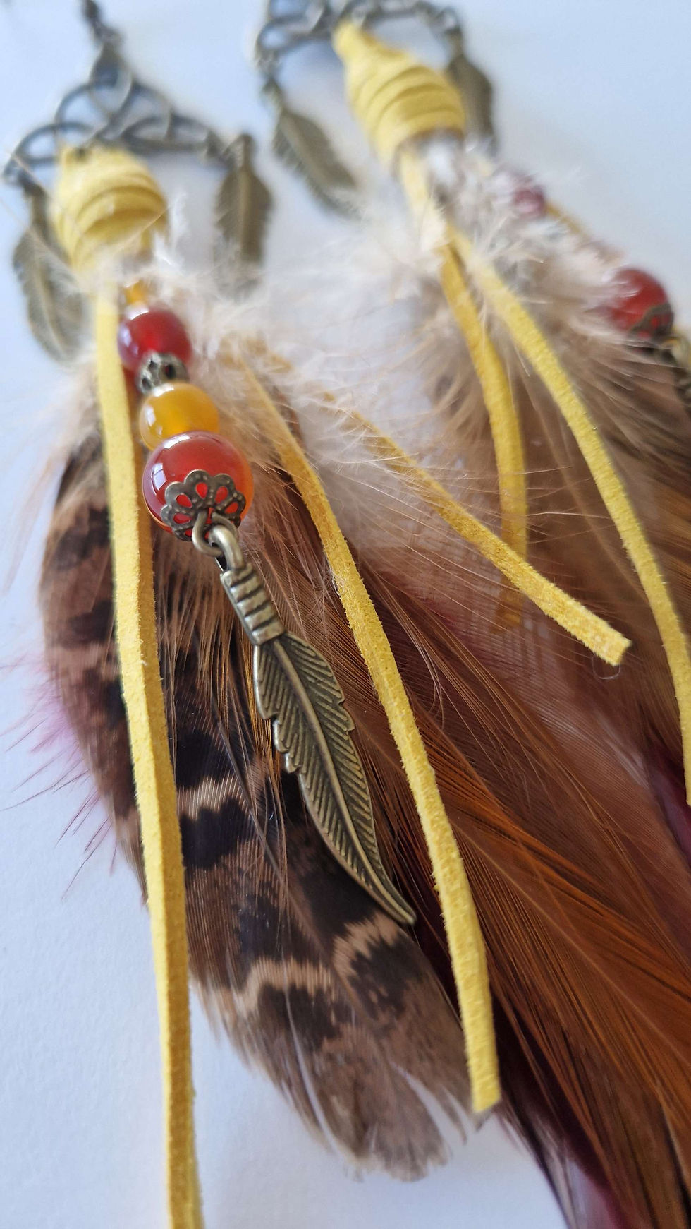Miniature : Boucle d'oreilles en plume