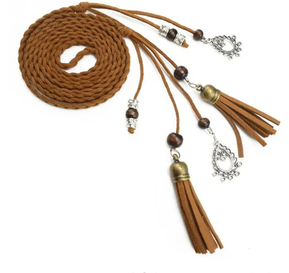 Miniature : Lanières de cuir/daim tressées multifonctions