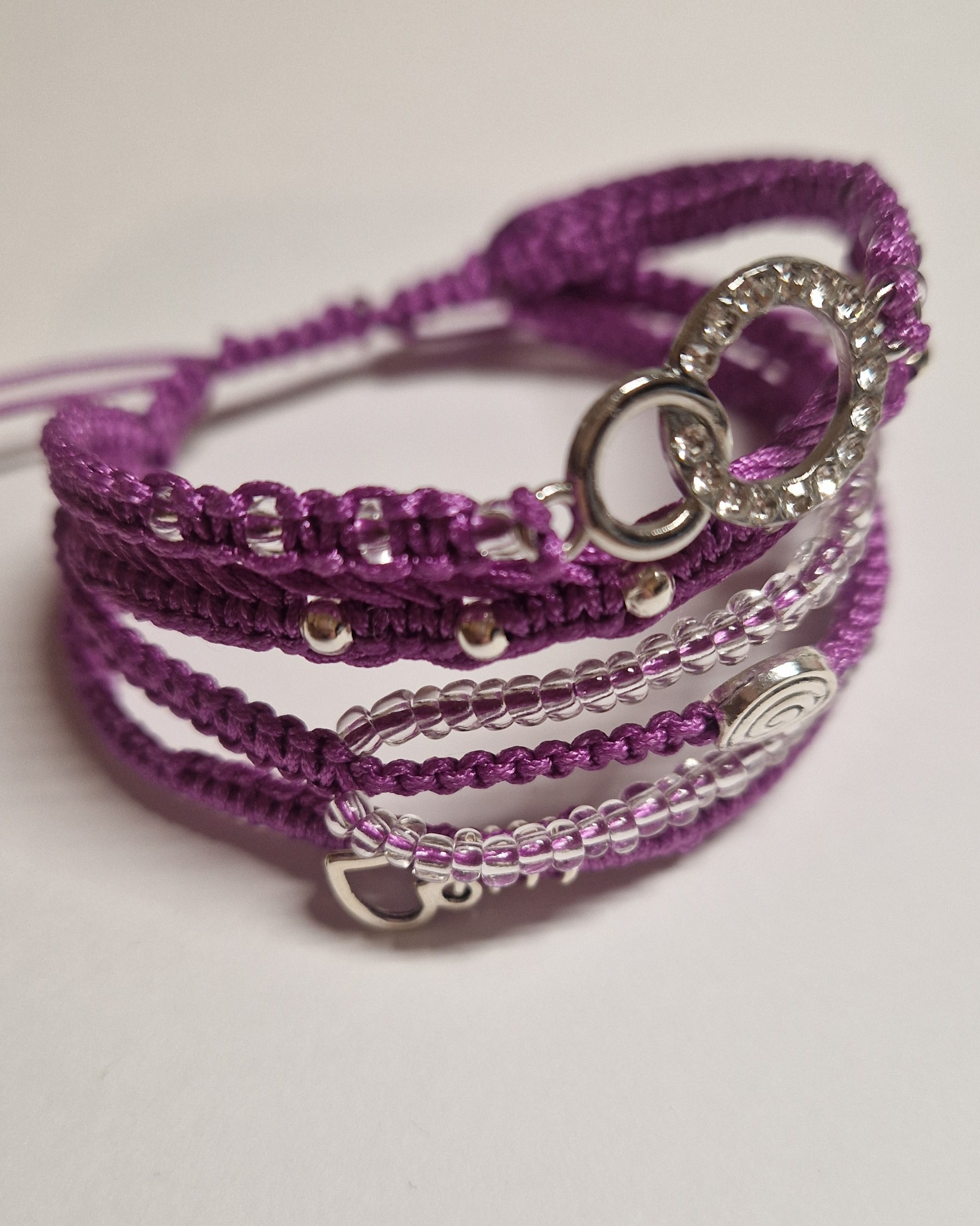 Bracelet macramé quadruple
