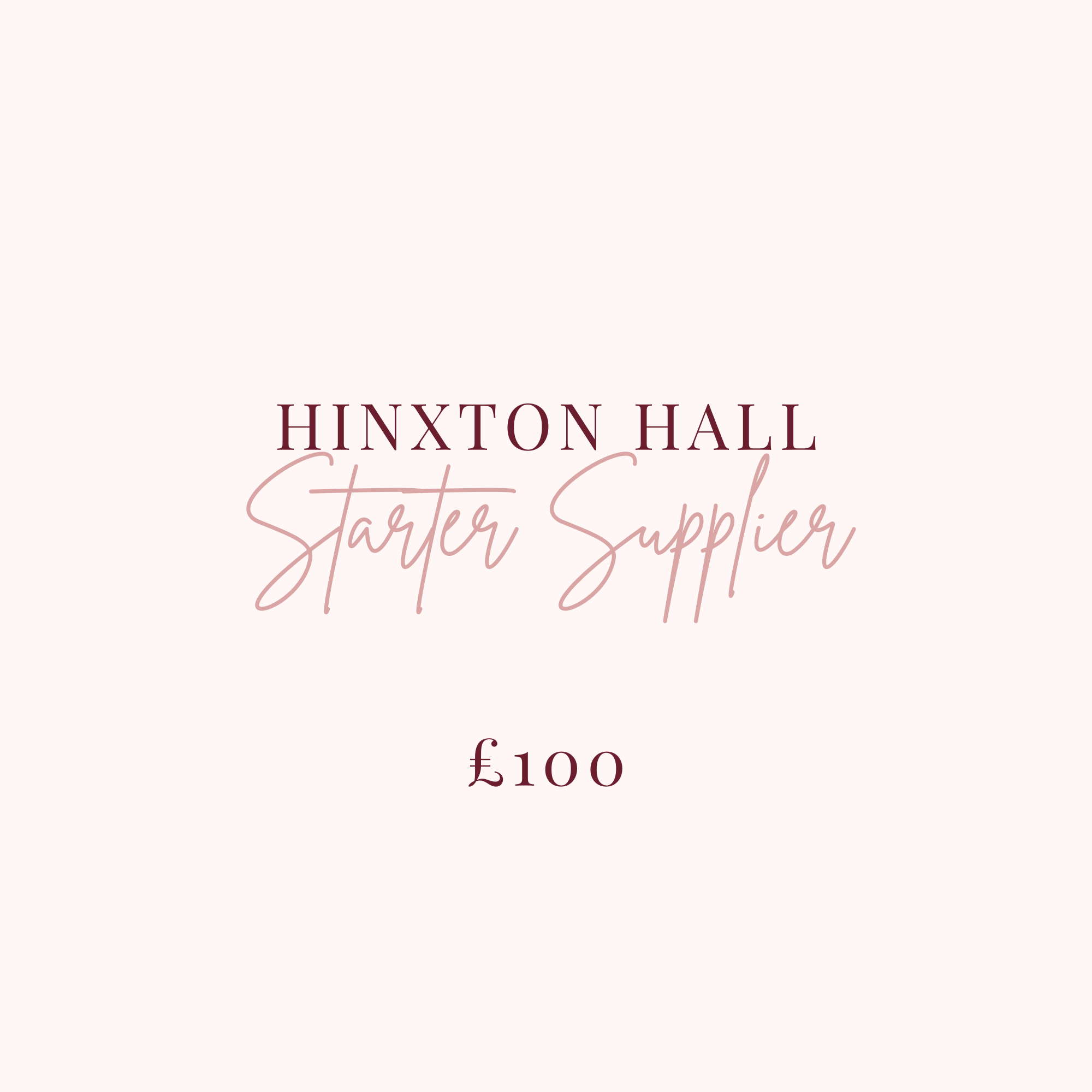 Hinxton Hall Expo Starter Exhibitor Package