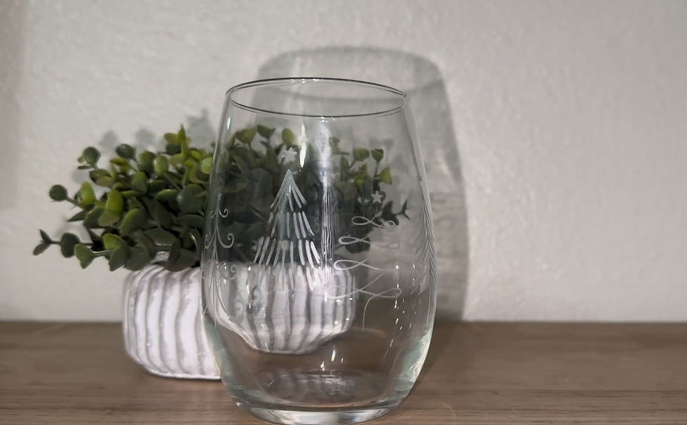 Etched Drinking Glasses