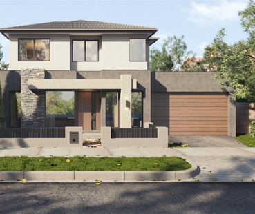 Townhouse Facade at Hinkler Road, Glen Waverley