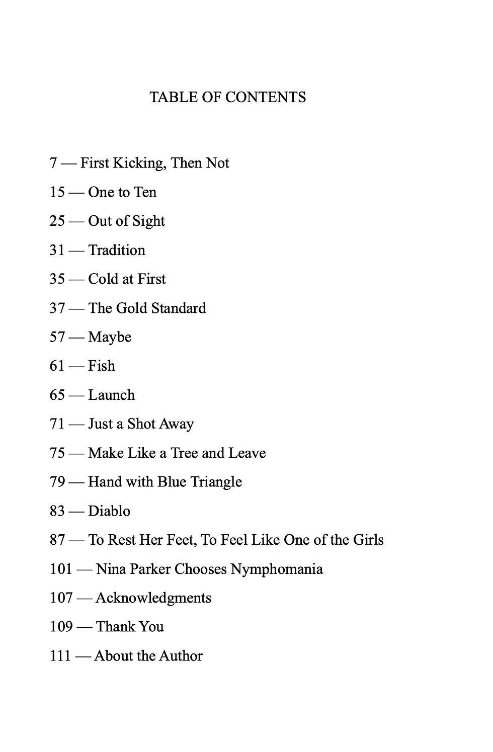 Thumbnail: First Kicking, Then Not