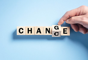 Changing word Change to Chance on wooden blocks concept for optimistic, opportunity and ca