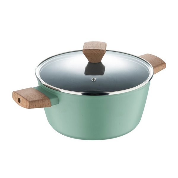 PANELA 20CM COM TAMPA VIDRO ALUMÍNIO FORJ GREEN GARDEN B