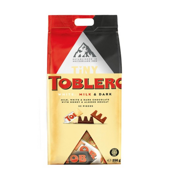 TOBLERONE TINY MIX BAG WHITE,MILK&DARK 256G