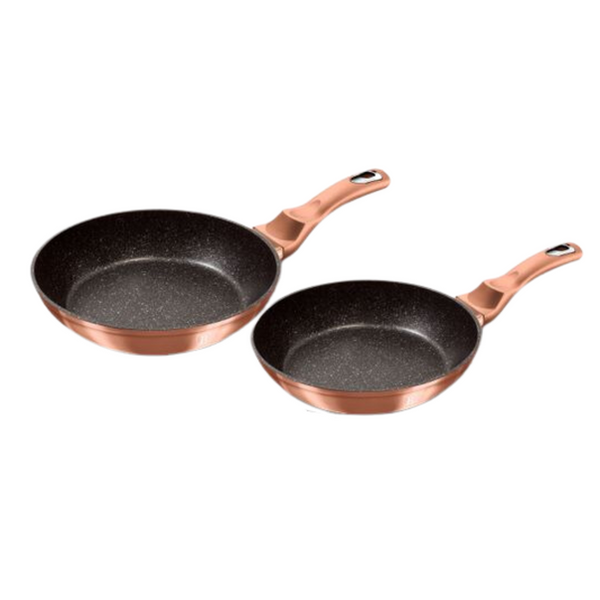 FRIGIDEIRA 24CM ALUMINIO ROSE GOLD BERLINGER HAUS