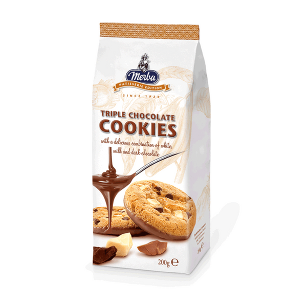 DOUBLE CHOCOLATE COOKIES 200G MERBA