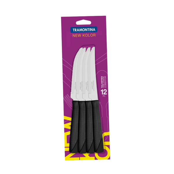 FACA PRETA X12 NOVA COLOR TRAMONTINA