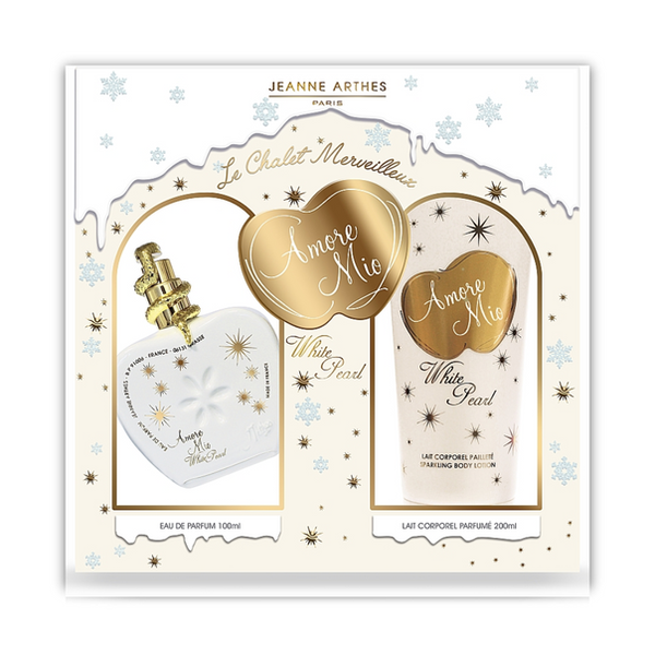 SET AMORE MIO WHITE 100ML EDP + BL 200ML JEANNE AR