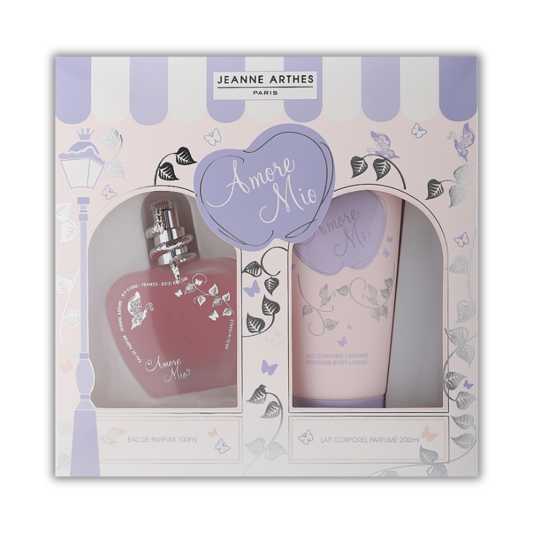 SET AMORE MIO 100ML EDP + BL 200ML JEANNE ARTHES