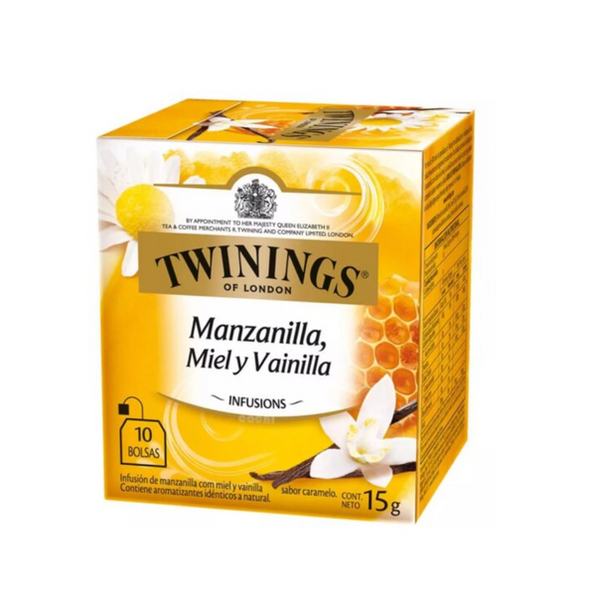 CHÁ TWININGS DE CAMOMILA, MEL E BAUNILHA – 10 SACHÊS