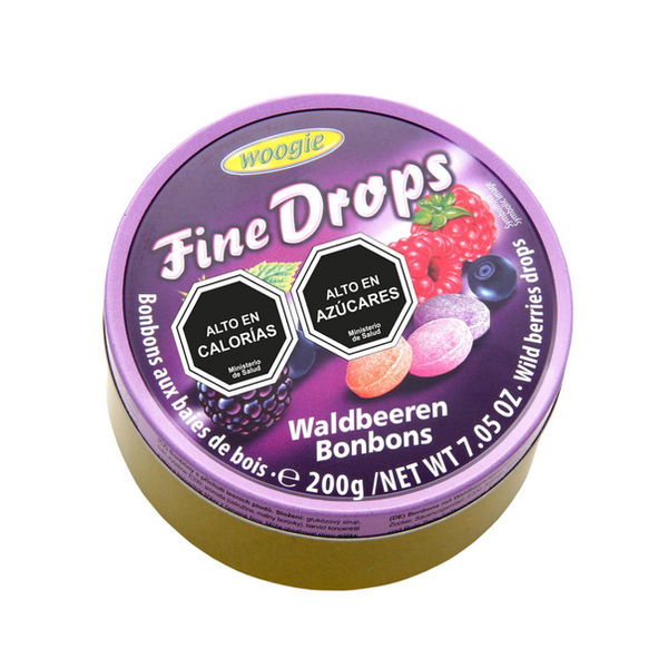 BALAS EM LATA FRUTOS DA FLORESTA FINE DROPS 200