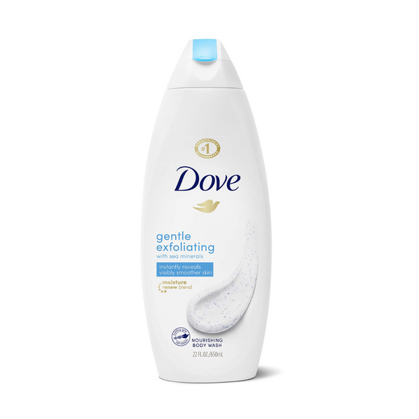 BODY WASH DOVE GENTLE EXFOLIATING 650ML