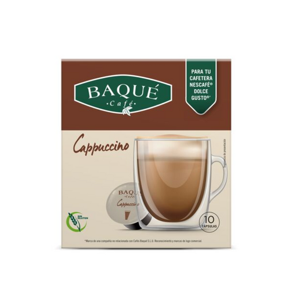 BAQUÉ DG CAPPUCCINO 10 CÁPSULAS DE CAFÉ 100G