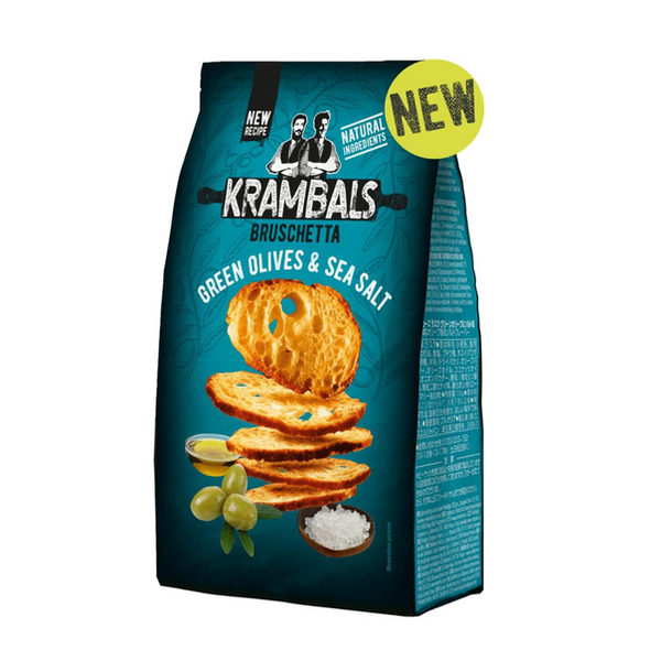 BRUSCHETTA KRAMBALS GREEN OLIVES 70G