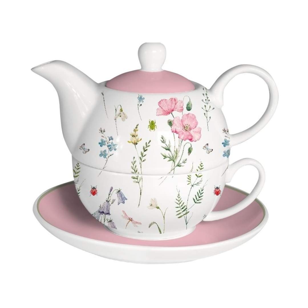 SELECTA TEA FOR ONE 275ML + 400ML FLORES ROSA