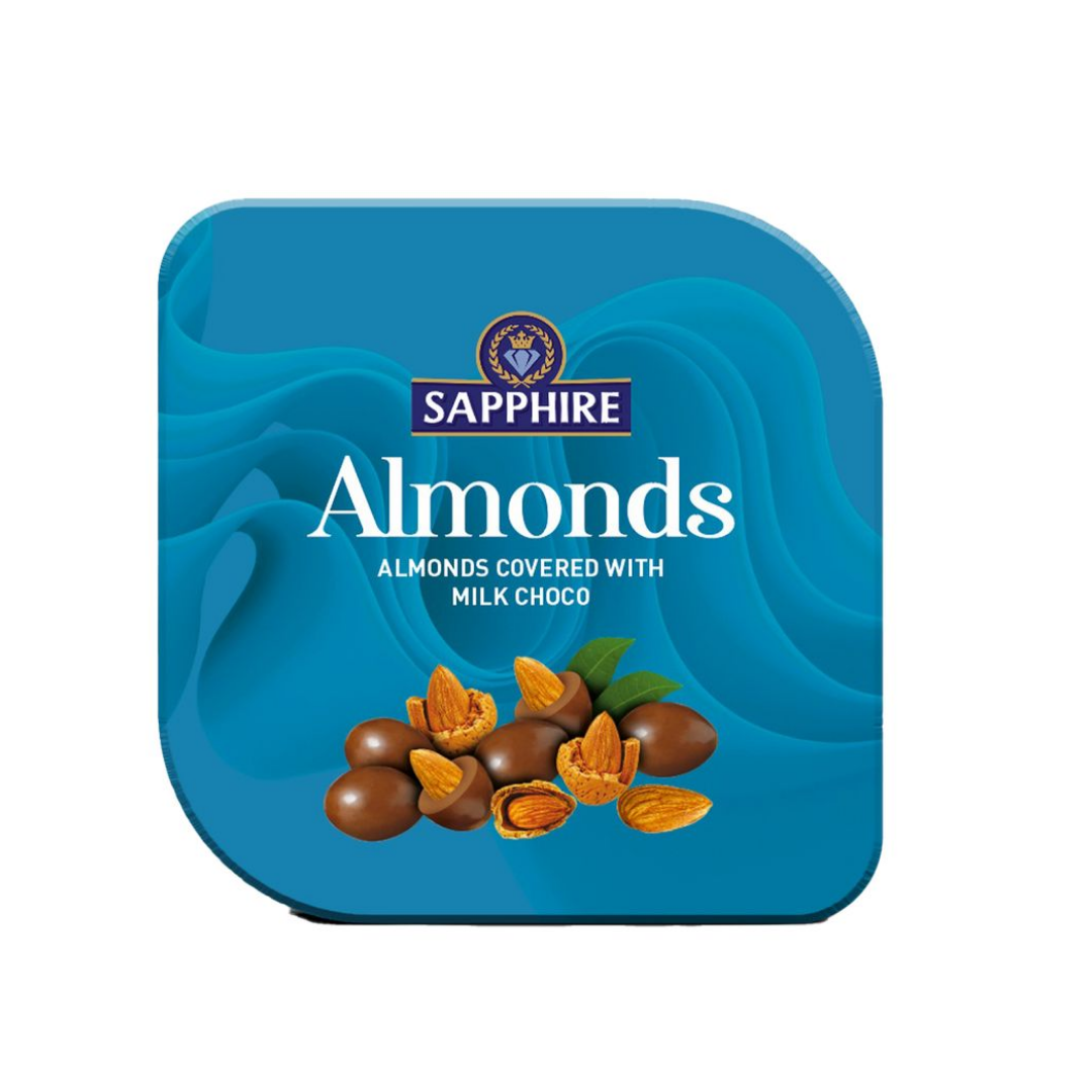 SAPPHIRE CHOCO COATED NUTS ALMOND 90G