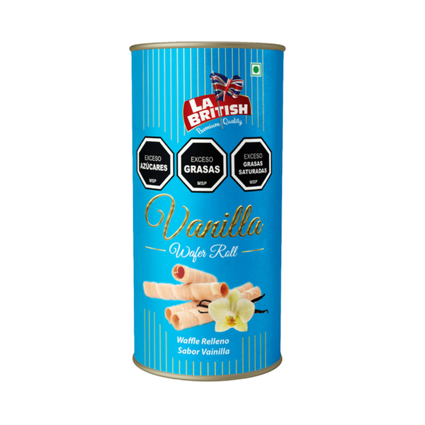 LA BRITISH WAFFER ROLLS VAINILLA 200G