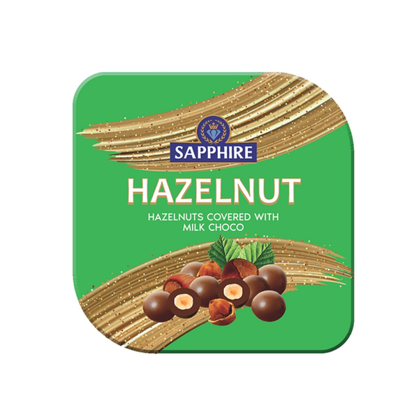 SAPPHIRE CHOCOLATE COATED NUTS HAZELNUT 90G