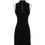 Thumbnail: Parker Black Sleeveless Mockneck Dress