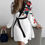 Thumbnail: Floral Print Patchwork  Dress