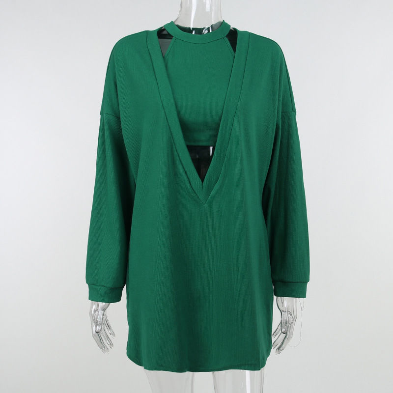 Thumbnail: 2 Piece Vest Tops and Pullover Shirt