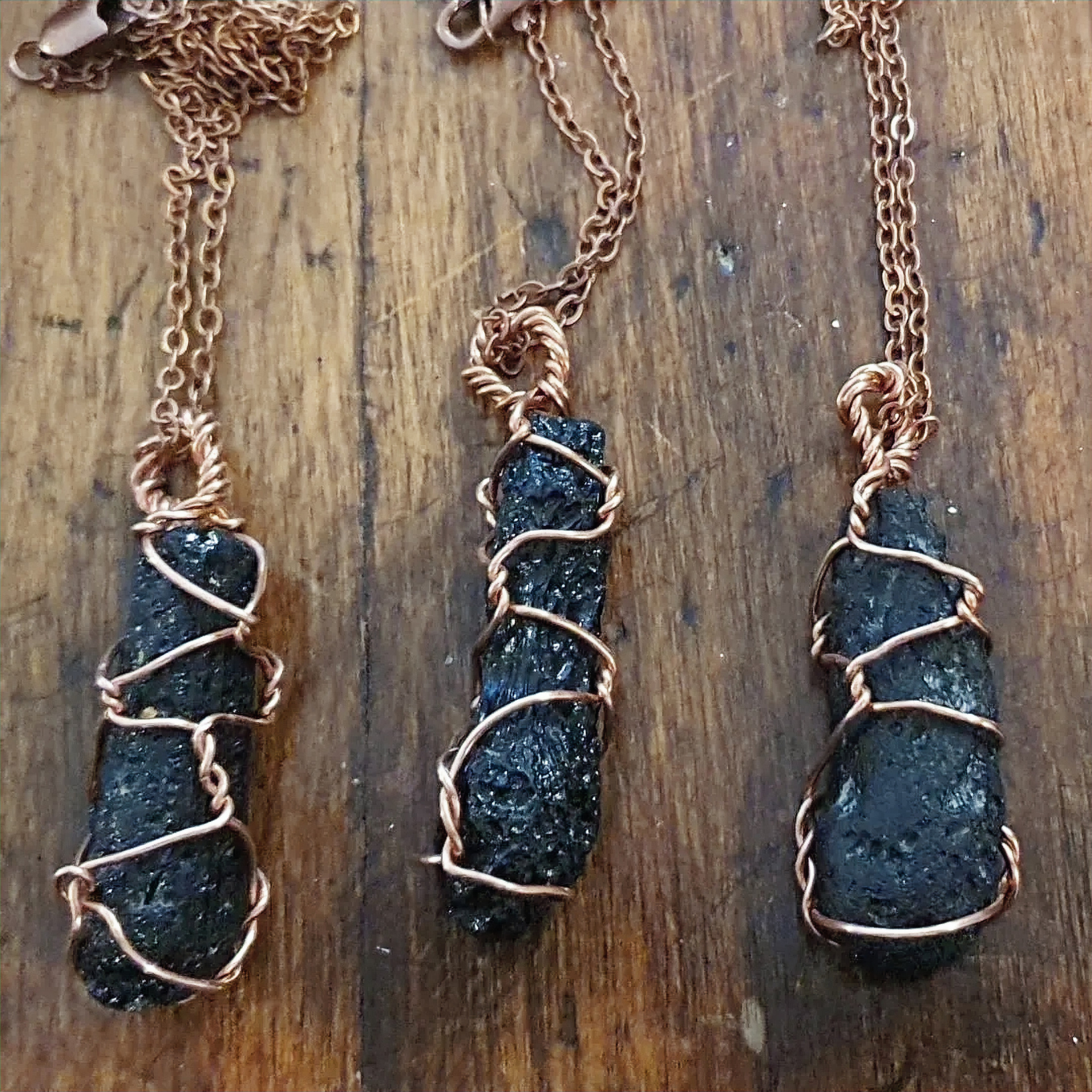 Sacred Space Amulet- Black Tektite