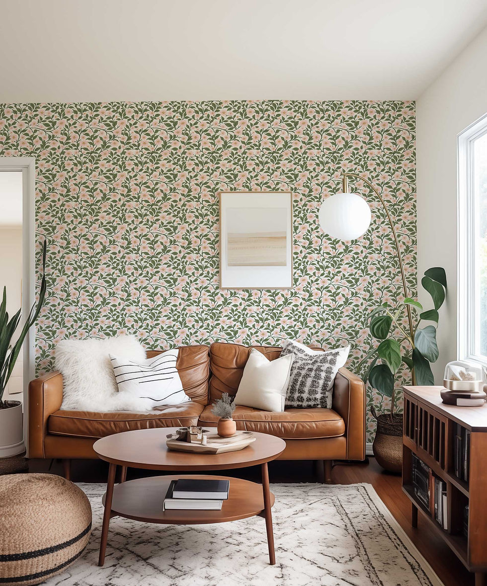 Thumbnail: Romantic Floral Wallpaper Pattern
