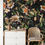 Thumbnail: Dark Jungle floral peel and stick wallpaper  for living room